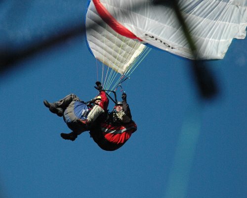 Paragleiter-tandemflug